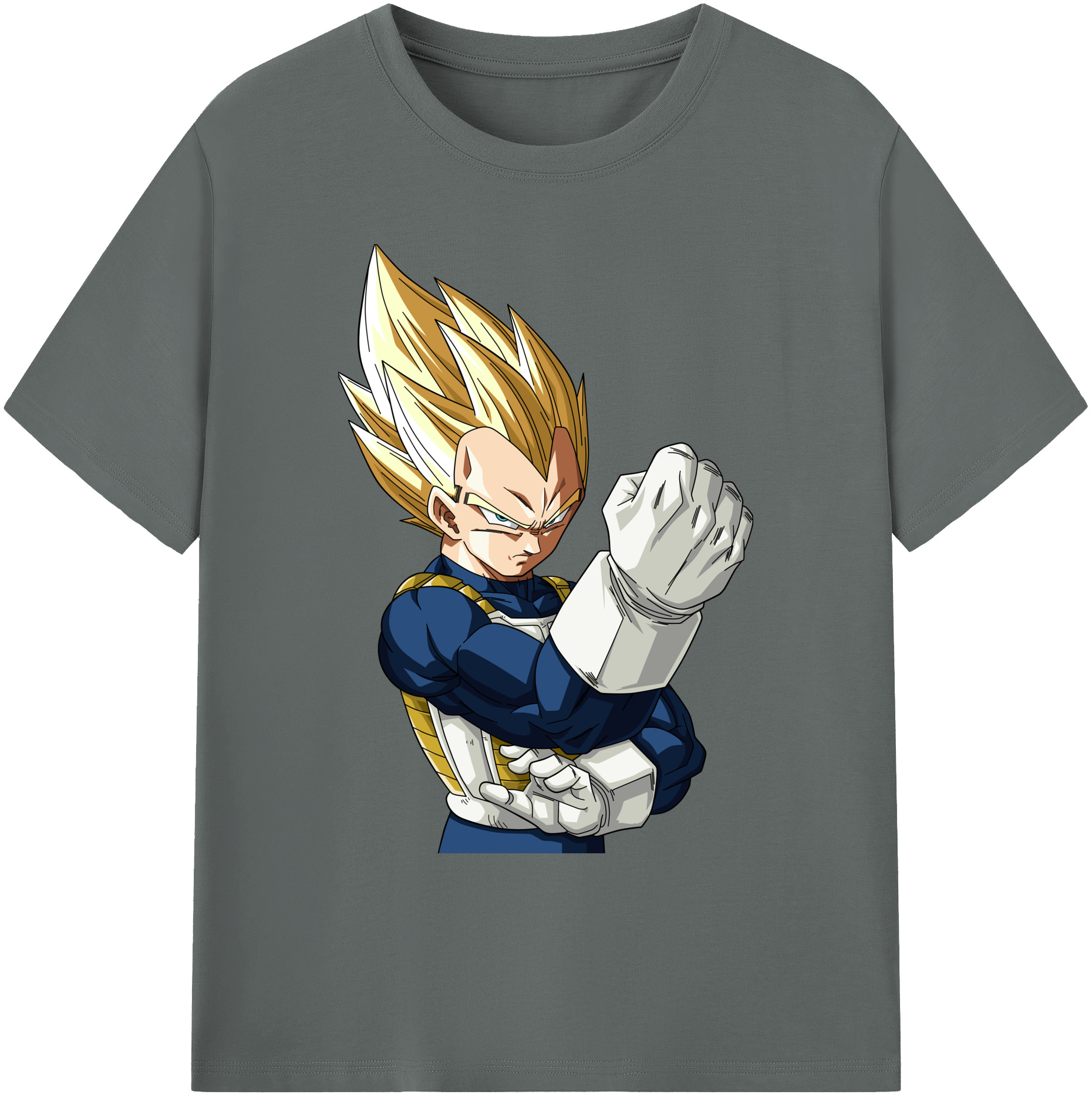 （画像用） ドラゴンボール ベジータ四世（Bejīta Yonsei）DRAGON BALL Vegeta IV 綿100％ メンズ半袖Tシャツ｜肌触りやわらか＆通気性